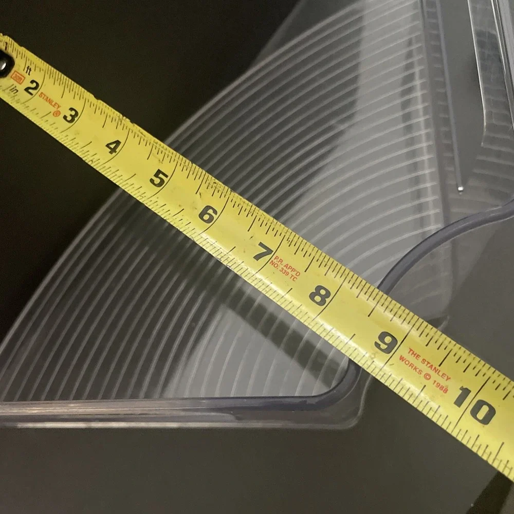 2 Large Clear corner shelf Pieces‎